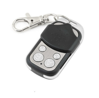 Télécommande sans fil 433 MHz en métal à quatre boutons pour porte de garage électrique, alarme de sécurité, contrôle d'accès, clonage