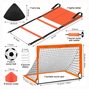 Rete da Calcio Portatile Pieghevole per Allenamento Portieri, Base in Metallo, Montaggio Rapido, per Squadre e Club - Product Image 3