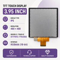 Écran tactile capacitif carré Incell 3,95 pouces / 4 pouces 480x480 Mipi 31 broches 500 cd/m2 Luminosité Module d'affichage LCD TFT
