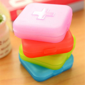 Medicine <b>Box</b> Pill <b>Storage</b> Case <b>Mini</b> Plastic Portable With Cross Compartment For Daily Medication - Product Image 4