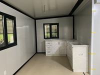 Maison conteneur pliable de 20 pieds, préfabriquée, modulaire et portable pour bureau et habitation