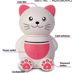 HDX <span class=keywords><strong>Hucha</strong></span> Grande de Plástico con Carga USB, Diseño de <span class=keywords><strong>Gatito</strong></span>, Recogida Automática de Billetes para Niños de 5 a 7 Años, Regalo de Cumpleaños - Product Image 4