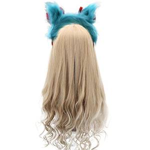 SOLPOP <span class=keywords><strong>Dr</strong></span>. Seuss Cartoon Thing 1 Cosplay-Kopfbedeckung, Zubehör, blaues, flauschiges Stirnband mit roter Schleife, blaues Haarband, Kostümzubehör - Product Image 6