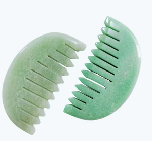 Peine de Cristal de Aventurina Verde para el Cuidado de la Belleza, Peine de Piedra Natural - Product Image 6