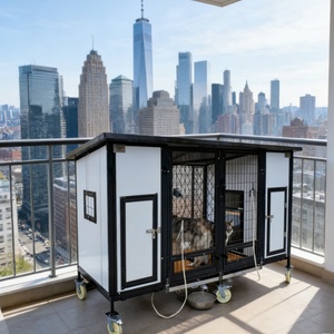 Gabbia per Piccoli Animali da Esterno in Legno di Pino - Economica con Finitura Non Tossica - Product Image 4