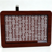 Spaarpot van hout met CFA-ontwerp, houten spaarvarken, houten graveerbaar spaarbox, grappige cadeaus voor volwassenen, kinderen en baby's.