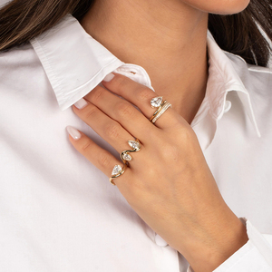 <span class=keywords><strong>Anello</strong></span> LYBURCHI in <span class=keywords><strong>Argento</strong></span> Sterling 925 Placcato Oro 18K con <span class=keywords><strong>Zircone</strong></span> Taglio a Pera <span class=keywords><strong>e</strong></span> Fascia Pavé, Elegante <span class=keywords><strong>e</strong></span> Lussuoso, Tendenza 2025, Gioielleria Raffinata - Product Image 2