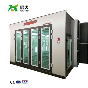 Prix usine <span class=keywords><strong>Cabine</strong></span> <span class=keywords><strong>de</strong></span> <span class=keywords><strong>peinture</strong></span> <span class=keywords><strong>automobile</strong></span> à pulvérisation automatique pour murs en EPS <span class=keywords><strong>de</strong></span> 75 mm, Four <span class=keywords><strong>de</strong></span> cuisson <span class=keywords><strong>automobile</strong></span>, 56 éclairages LED, Brûleur Riello G20, CE - Product Image 1