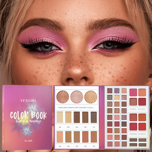Palette de <span class=keywords><strong>maquillage</strong></span> tout-<span class=keywords><strong>en</strong></span>-un 52 couleurs vegan du fabricant, avec illuminateur lumineux, fard à paupières multifonction, blush et kit de contouring - Product Image 3