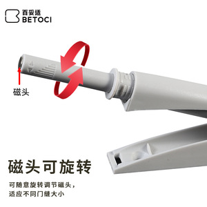 BETOCI Cabinet Door Rebound Device Magnetic Plastic Hidden Wardrobe Door Opener Handle Free Door Catch Hardware - Product Image 3