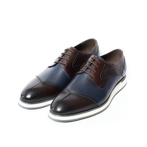 Chaussures pour hommes personnalisées faites à la main en cuir véritable automne respirant anti-dérapant polyvalent classique tenue d'affaires britannique élégante - Product Image 3