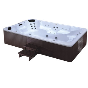 <span class=keywords><strong>Vasca</strong></span> Idromassaggio Esterna Grande con 6-10 Posti, Jacuzzi con Cascata e TV - Product Image 2