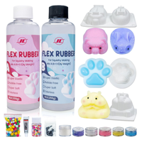 Kits de caoutchouc de Silicone Super doux de qualité supérieure 1:1 AB Ratio mélange liquide Squishy jouet bricolage Taba Squishy moulage chat patte fabricant ensembles