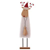 Weihnachten Holz Schaf Filz kleine Ornamente Set Schaffell Schneemann Alter Mann Esstisch Dekoration Weihnachts baum Ornamente