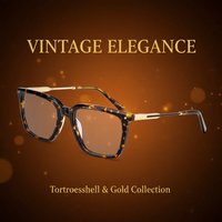 Monture en acétate à motif écaille de tortue classique, style vintage raffiné pour la correction de la vue, protection, lunettes optiques carrées tendance