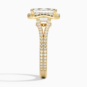 Bague de fiançailles élégante en or pour femme, pierre scintillante, bijoux de mode pour mariage et anniversaire - Product Image 2