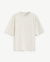 T-shirt formel tricoté à manches courtes coupe classique pour homme 100 % coton peigné respirant extensible écologique infroissable usage quotidien