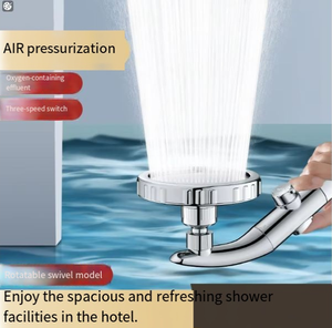 Cabezal de ducha de lluvia superpotente al por mayor, <span class=keywords><strong>codo</strong></span> giratorio ajustable de alta presión para baño de apartamento, gimnasio, uso de inodoro - Product Image 2