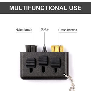 Brosse de nettoyage de golf 3-en-1 portable en nylon pour clubs, putters, wedges et balles – Meilleure vente - Product Image 2