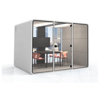 Cabine de travail insonorisée acoustique portable pour réunions et études, isolation phonique 35 dB