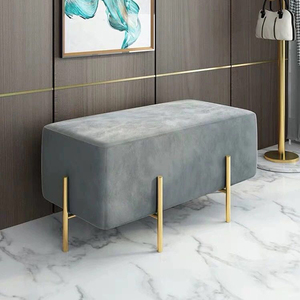 Banc-lit moderne pour salon/lobby, tabouret confortable, banc de salon, pouf, chaise, pouf de salon, tabouret de loisirs - Product Image 3
