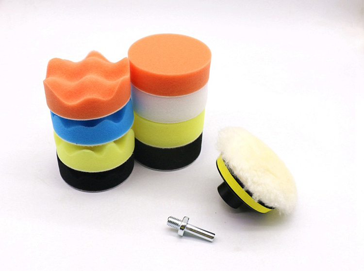 11 Pieces Set Soft Wave Foam Pad For Car Polishing