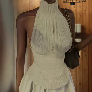 Nouvelle Collection Été : Jupe Courte Taille Haute Style Hepburn Français, Modèle Gâteau Haut de Gamme pour Femme, Tendance Européenne et Américaine - Product Image 1