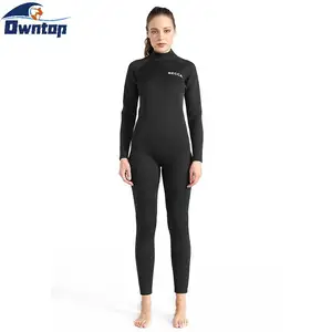 Touca de mergulho feminina 1.5mm, peça única, terno de corpo inteiro, para mergulho, natação, mergulho