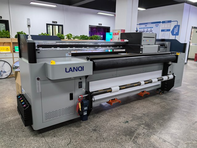 1.8m Wide Hybrid Flexible Printer UV Inkjet Printer for Banner Canvas Carpet Leather Sticker Film Map Machine