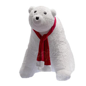 Adornos navideños de <span class=keywords><strong>oso</strong></span> <span class=keywords><strong>polar</strong></span> de peluche inflable gigante para centro comercial de envío de <span class=keywords><strong>restaurante</strong></span> - Product Image 2