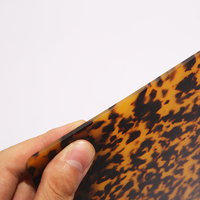 Feuille d'acétate de cellulose de tortue 4mm pour sac à main en acrylique, matériel de bijoux