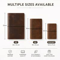 Diario de Viaje de Cuero Recargable Estilo Vintage con Cubierta Grabada con Diseño de Viaje al Redor del Mundo, Logotipo Personalizado, Venta al Por Mayor