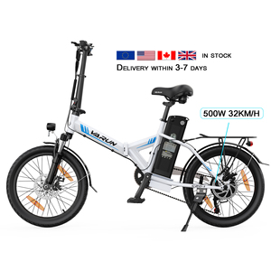 Dropshipping Low MOQ VARUN 60km Long Range 20" Folding <b>City</b> Ebike 500W Motor 32km/h Urban Commute Adults US 3-7 Days - Product Image 1