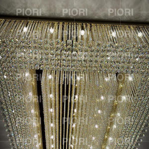 Thêm lớn hình chữ nhật Đèn chùm pha lê cho trần thấp - Product Image 5