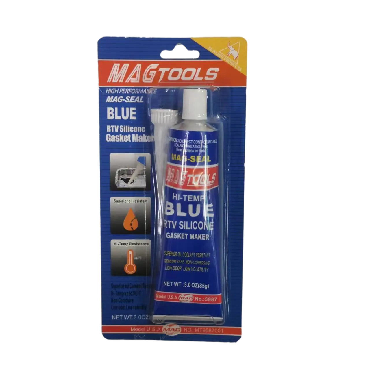 Magtools Mag-Seal Blue Rtv guarnizione in Silicone Maker Silicone guarnizione istantanea Maker sigillante sensore adesivo sicuro 85g