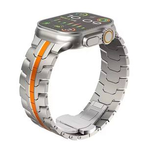 <span class=keywords><strong>Correa</strong></span> de reloj Iron Man de acero inoxidable para <span class=keywords><strong>Apple</strong></span> <span class=keywords><strong>Watch</strong></span> Series 9 8 ultra 7 6 5 4 3 2 1 SE para Iwatch pulsera <span class=keywords><strong>Correa</strong></span> 49mm - Product Image 3