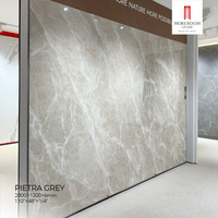 Dalles de marbre artificiel Pietra Grey 1200*2700mm en gros, résistantes aux taches et au feu, en pierre frittée, pour extérieur et salon