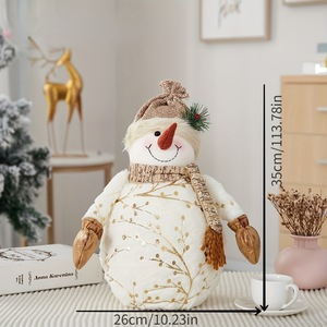 Wholesale Cute Snowman <b>Gift</b> 8 Inch Snowman Plush Doll <b>Christmas</b> Snowman Stuffed Animal Holiday Decor Supplies - Product Image 6