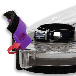 HERZO Carénage anti-poussière transparent pour meuleuse d'angle 125mm Dépoussiérage et protection avec matière plastique - Product Image 4