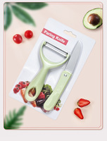 Thuis Keuken Gadgets Innovatieve Multifunctionele Fruit Groente Gereedschap 2 Stuks Roestvrijstalen Schilmessenschiller Set