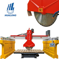 Hualong pierre machines HLSM-1200 Siemens PLC granit marbre pont scie coupe pierre dure découpeuse pour bloc de taille moyenne