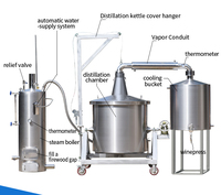 Machine de distillation à l'alcool blanc en acier inoxydable réversible 200 litres