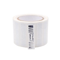 Logo ukuran kustom murah dapat dicetak gulung jarak jauh uhf pasif stiker label rfid tag dengan U8 U9 H9 Monza R6P 4QT Chip