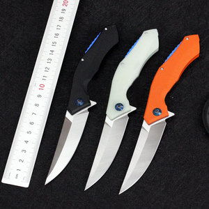 Chất lượng cao tự vệ dao G10 xử lý D2 lưỡi thép Clip điểm cắm trại chiến thuật sống sót EDC Dao Bỏ Túi - Product Image 3