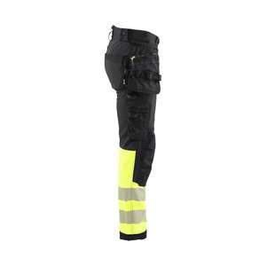 BLAKLADER - 182125139933D108 Pantalon Softshell haute visibilité Noir/Jaune-EAN 7330509879047 HI-VIS WORKWEAR - Product Image 3