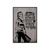 Dafen Home Decor Hand bemalte moderne Leinwand Wand kunst abstrakte POP Art Ölgemälde
