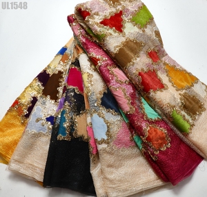 Nuevo Encaje de Terciopelo con Lentejuelas Bordadas, <span class=keywords><strong>Tela</strong></span> de Encaje de Malla para Bodas y Fiestas - Product Image 2