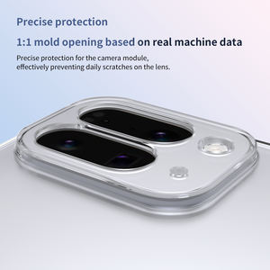 Funda de teléfono transparente de lujo para <span class=keywords><strong>Google</strong></span> Pixel 10 Pro, soporte de aleación de aluminio plegable, accesorios delgados para carcasa de teléfono anticaída - Product Image 6