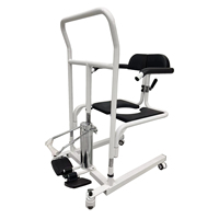 Dossier ergonomique à double panneau Conception confortable Hôpital à domicile Hauteur réglable Chaise mobile Ascenseur hydraulique Machines de transfert