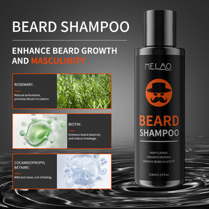 Shampooing pour <span class=keywords><strong>barbe</strong></span> et visage personnalisé, nettoyant en profondeur, adoucissant, fortifiant, antipelliculaire, hydratant, avec biotine pour hommes - Product Image 2